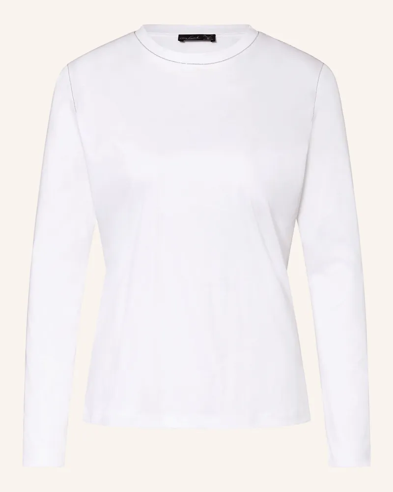 van Laack Longsleeve Vl-Mella-pb1 Mit Schmucksteinen weiss Weiss
