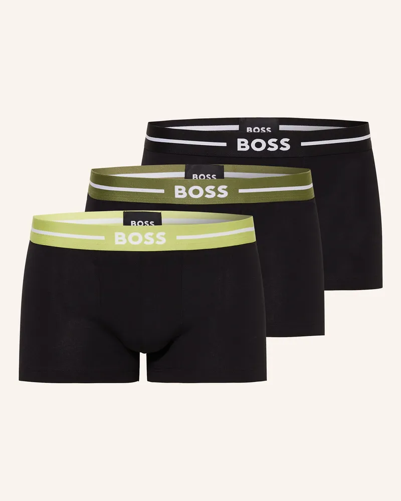 HUGO BOSS 3er-Pack Boxershorts Schwarz