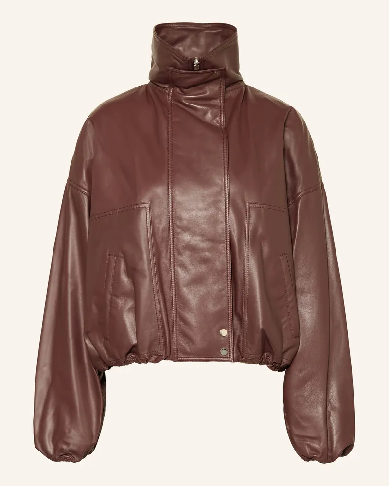UTZON Lederjacke JADE Dunkelrot