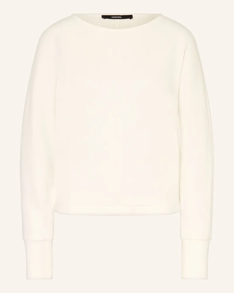 someday. Pullover Utibby Texture weiss Creme