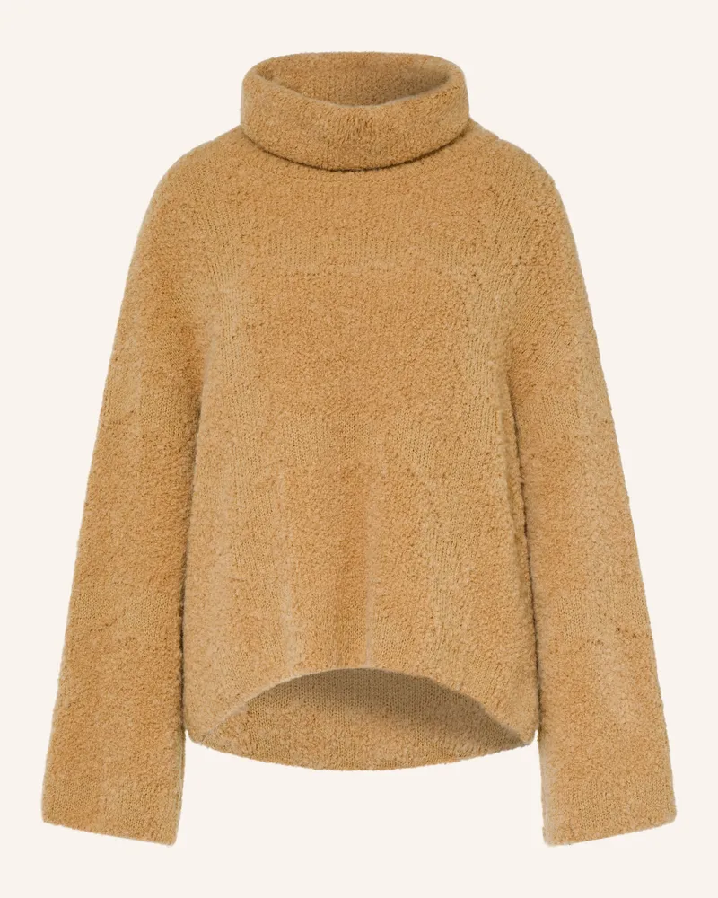Marc Cain Oversized-Rollkragenpullover braun 620