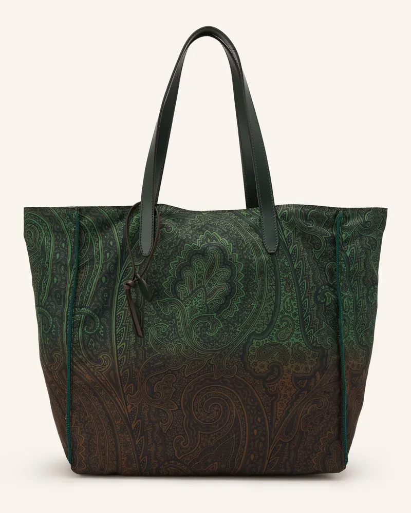 Etro Shopper gruen Grün