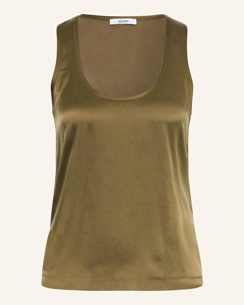 Reiss Top RUBY im Materialmix Khaki