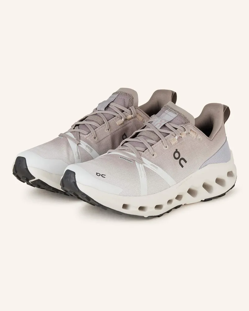 ON Trailrunning-Schuhe CLOUDSURFER TRAIL WATERPROOF Hellgrau