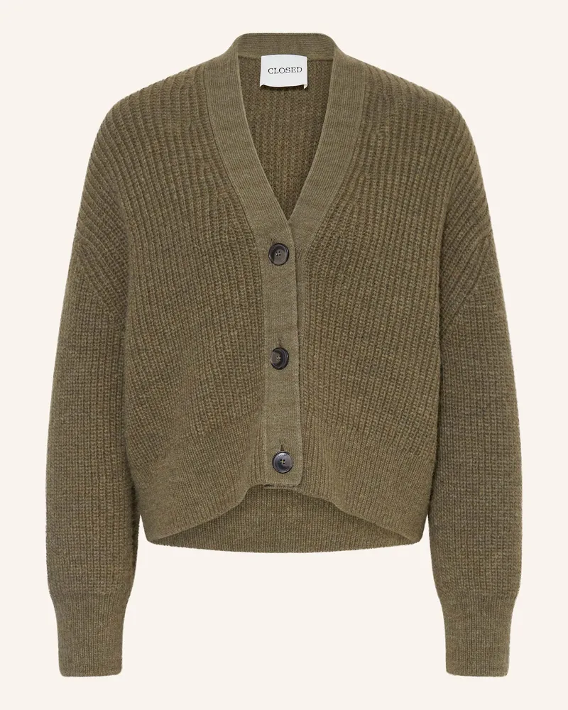 Closed Strickjacke Khaki