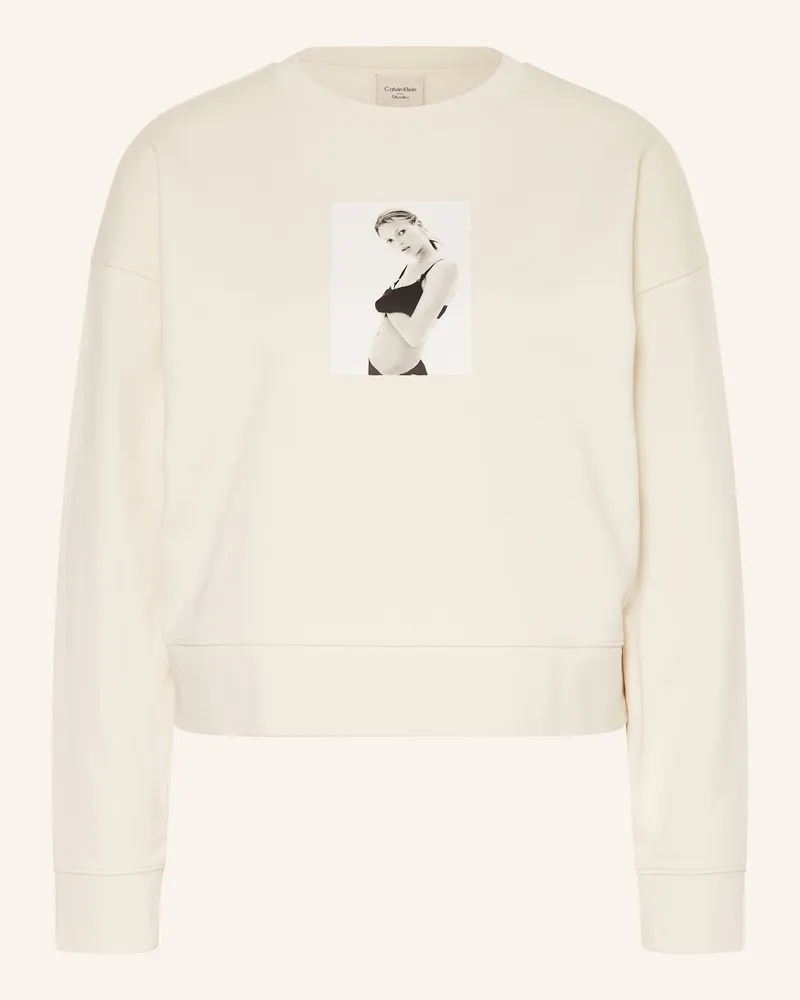Calvin Klein Sweatshirt Classic Kate gelb Ecru