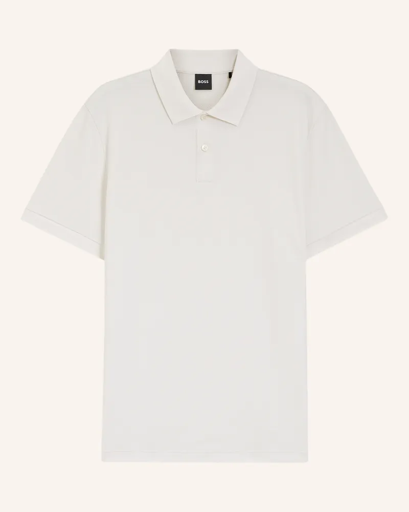 HUGO BOSS Piqué-Poloshirt Parlay weiss 