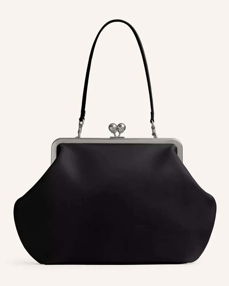 Coach Handtasche Kisslock Frame Large schwarz Schwarz
