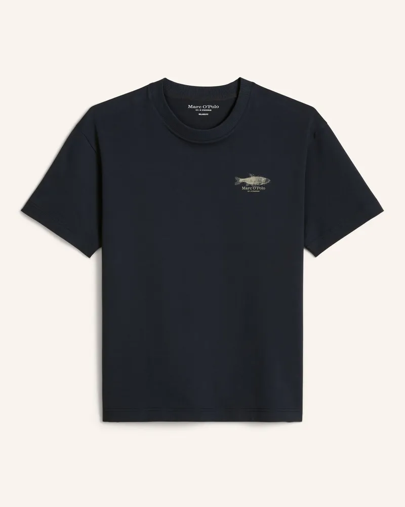 Marc O'Polo T-Shirt blau Dunkelblau