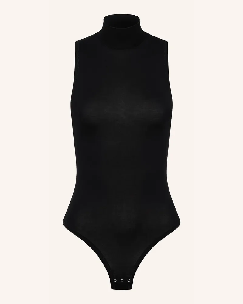 Ehrlich Textil Light Touch Stehkragen Body Aus Weichem Lyocell schwarz Schwarz