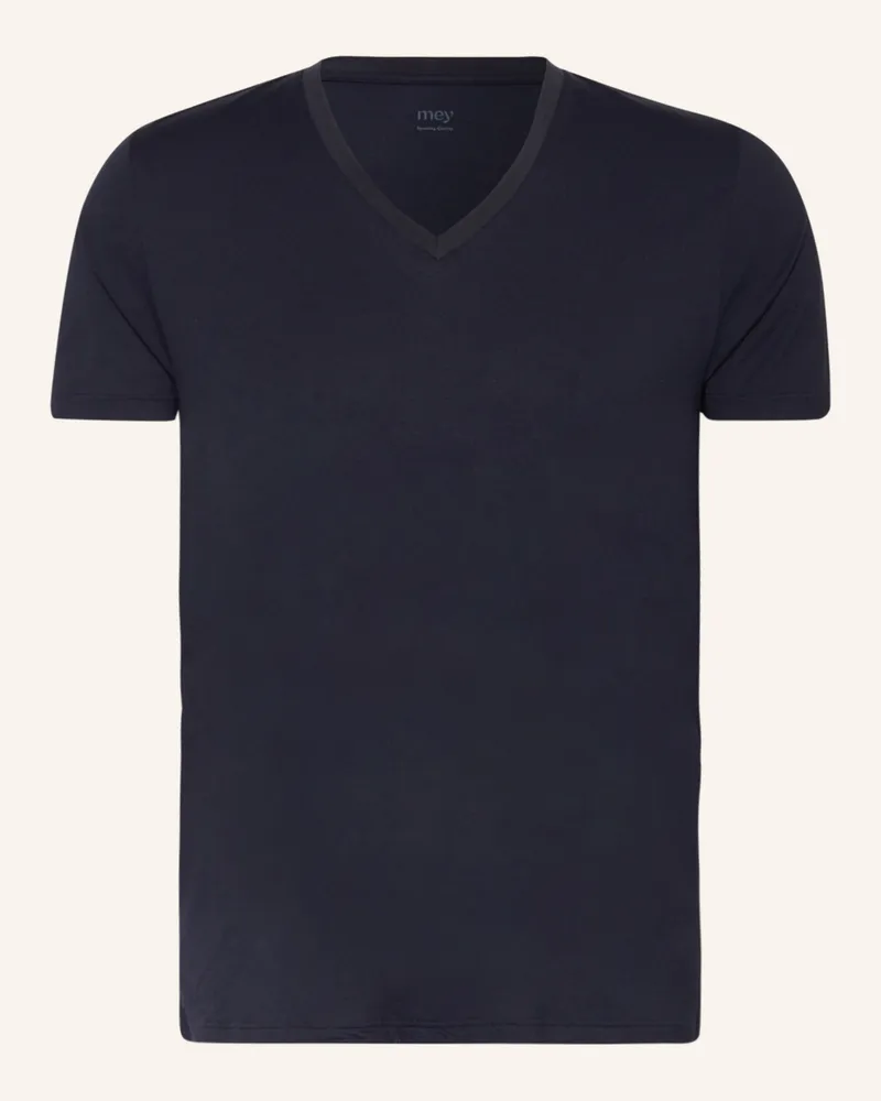 Mey Schlafshirt Serie Dry Cotton blau Dunkelblau