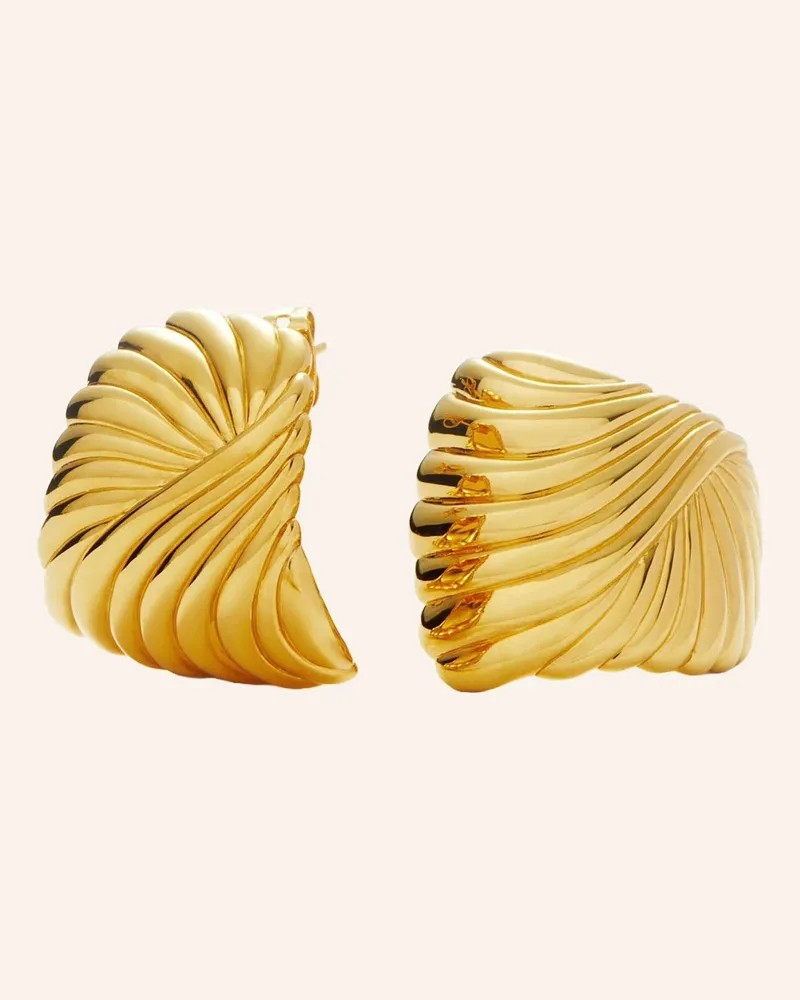 Missoma Ohrhänger RIPPLE OVERSIZED STUD by GLAMBOU Gold