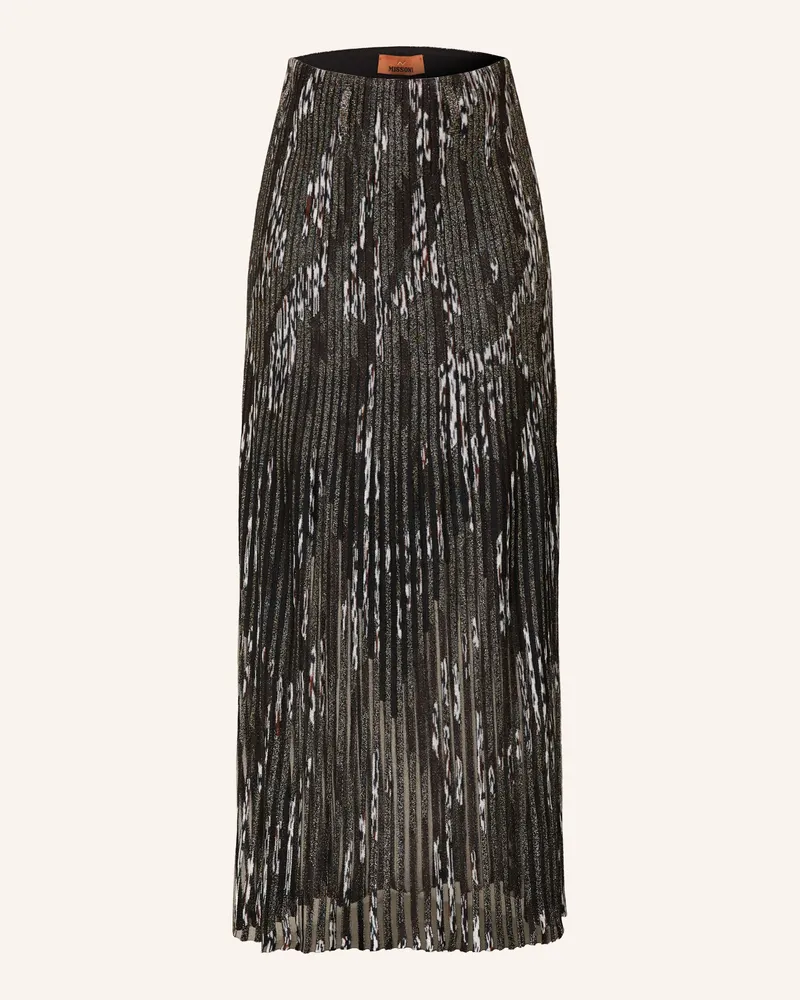 Missoni Strickrock mit Glitzergarn Schwarz