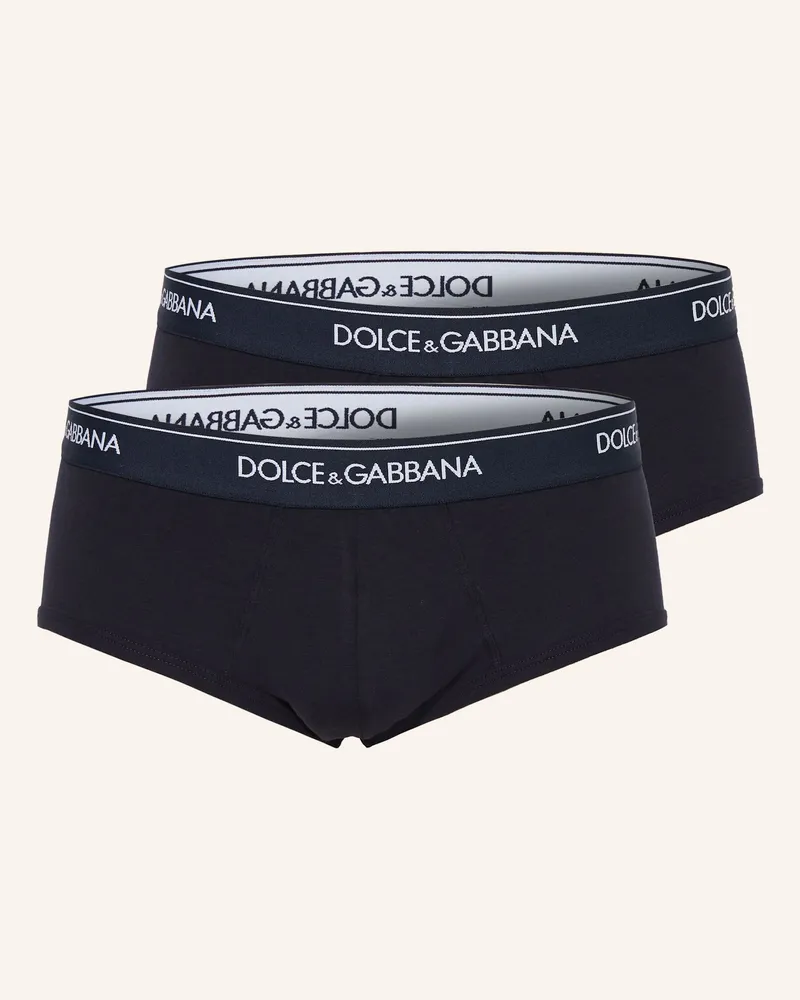 Dolce & Gabbana 2er-Pack Slips blau Dunkelblau