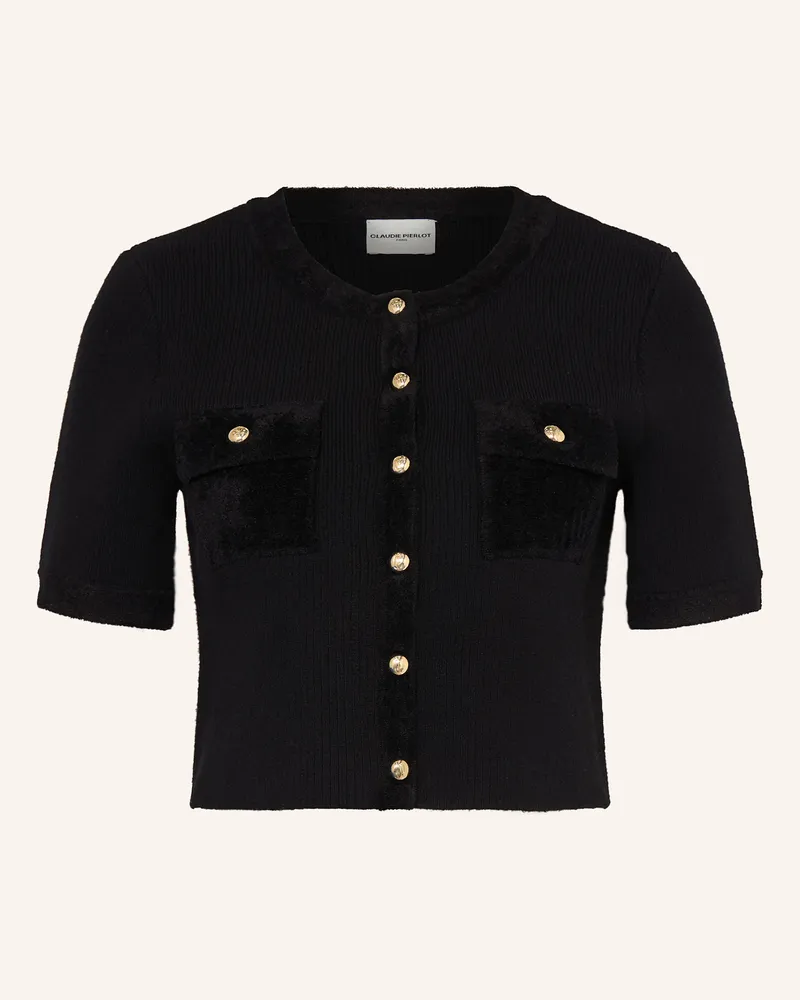 Claudie Pierlot Strickjacke schwarz Schwarz