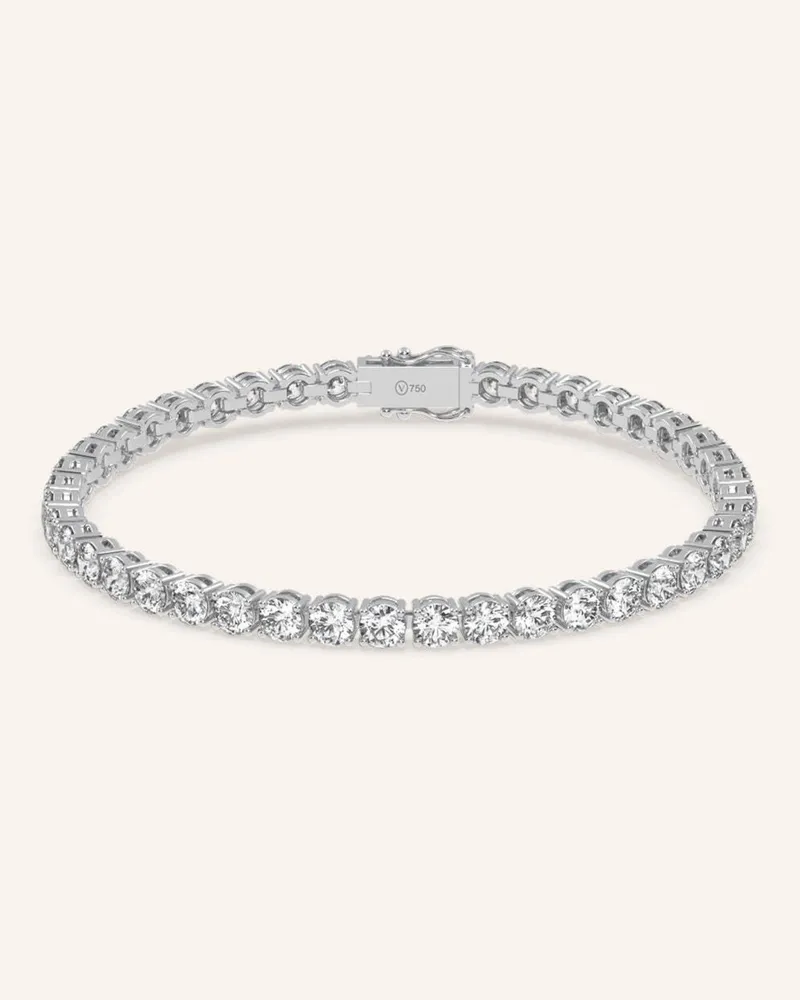VEYNOU Armband Tennis Aus Karat Weißgold Mit 7,00ct. Lab-Grown Diamanten silber Weissgold