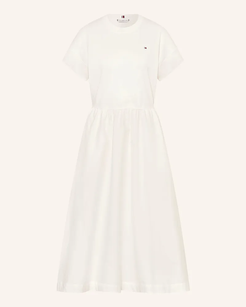 Tommy Hilfiger Kleid CODY im Materialmix Ecru