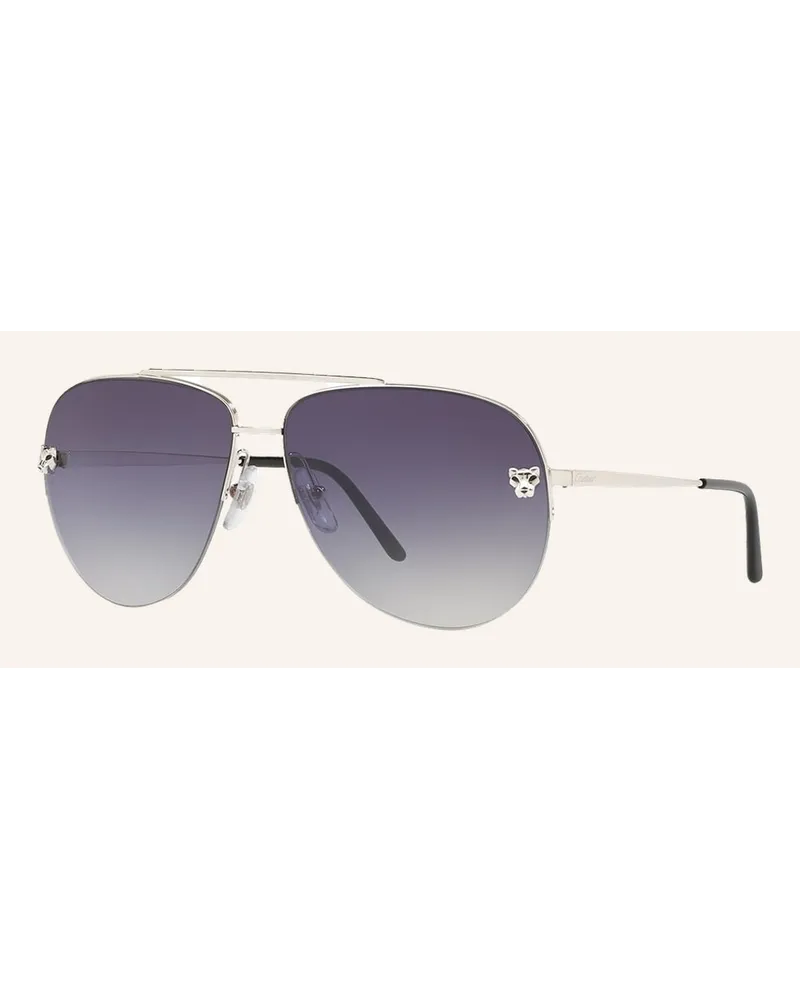 Cartier Sonnenbrille CT0065S Silber