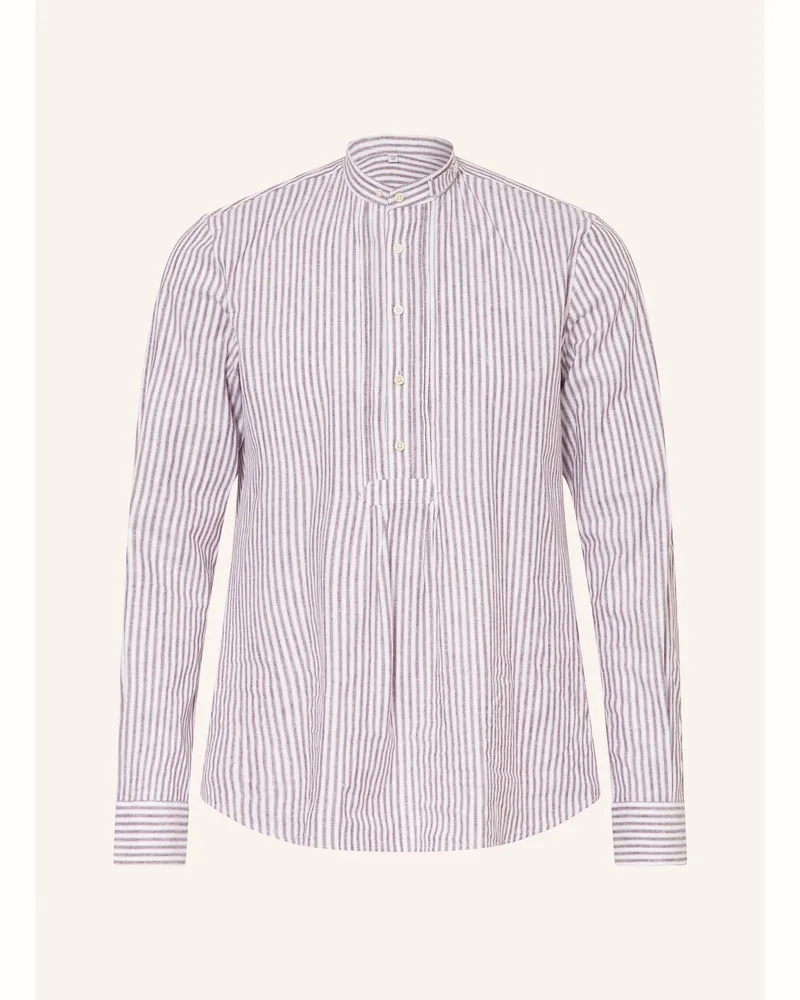 Gottseidank Trachtenhemd Regular Fit Mit Stehkragen rot Weiss