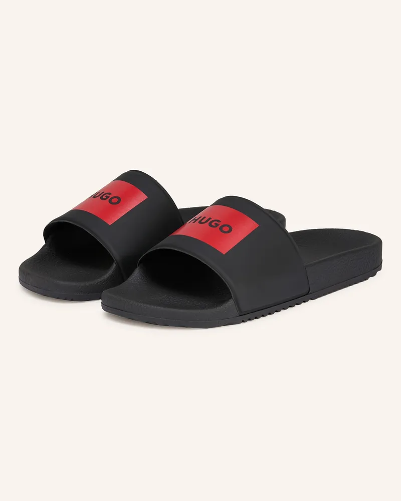HUGO BOSS Pantoletten Timein schwarz Schwarz