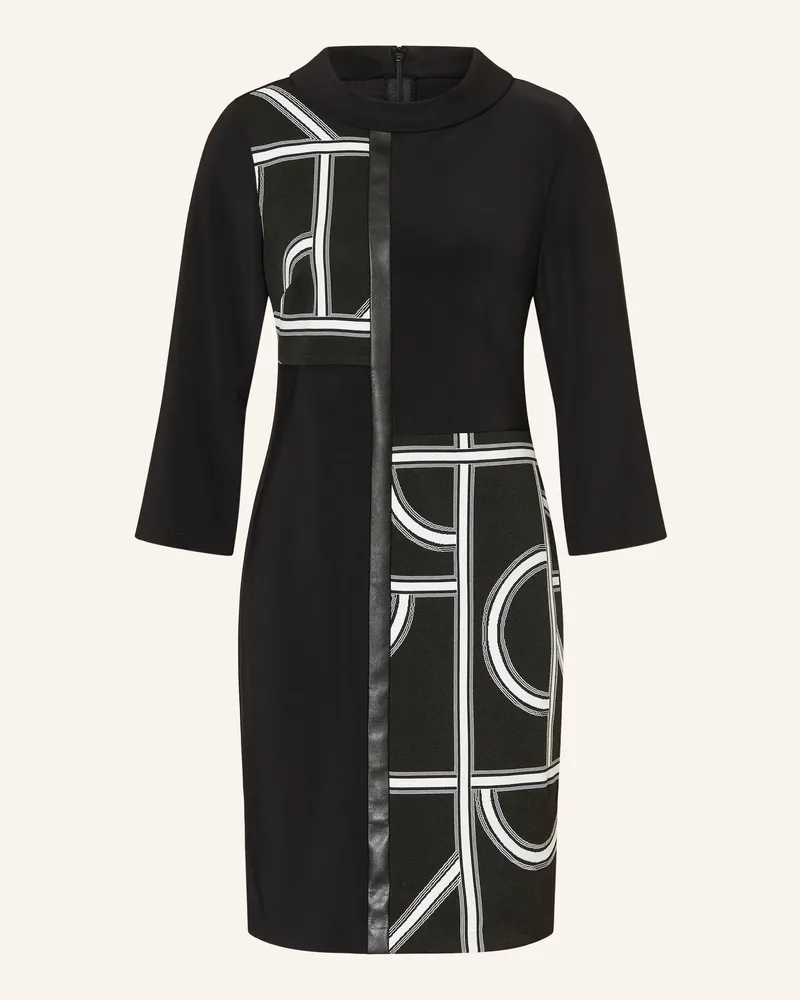 Joseph Ribkoff Kleid Im Materialmix Mit 3/4-Arm schwarz Schwarz