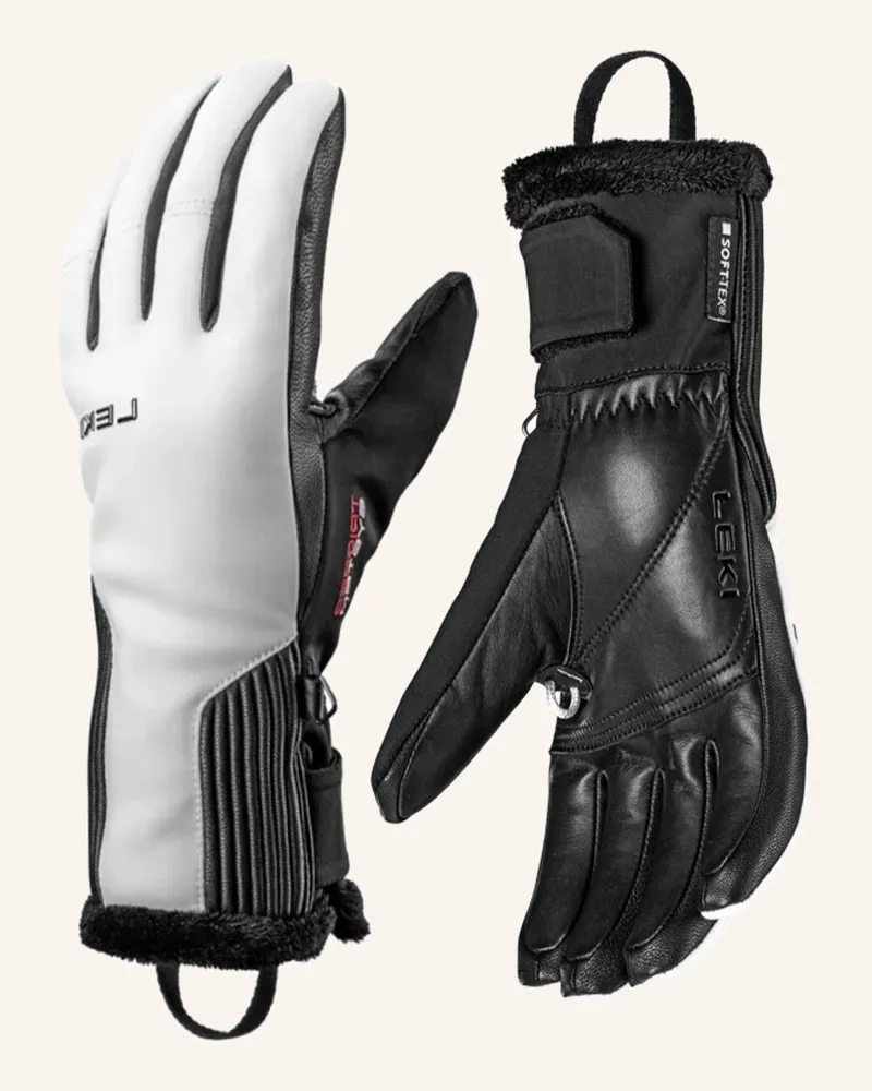 Leki Leki Leki Damen Winterhandschuh Vallarta 3d White Black weiss Weiss