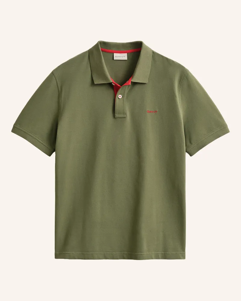 Gant Piqué-Poloshirt gruen Oliv
