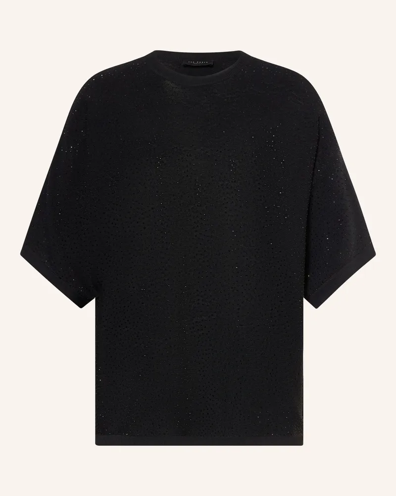 Ted Baker Blusenshirt Maiva Aus Jersey Mit Schmucksteinen schwarz Schwarz