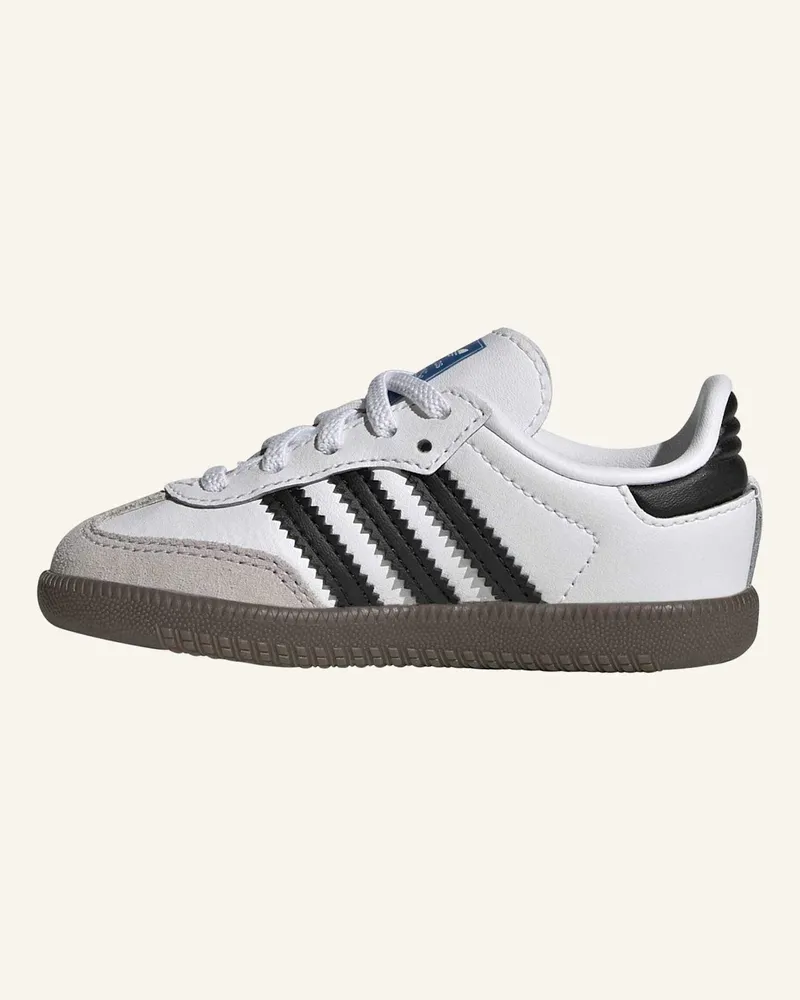 adidas Samba Og Kids Schuh, Komfortverschluss, Elastische Schnürsenkel weiss Weiss