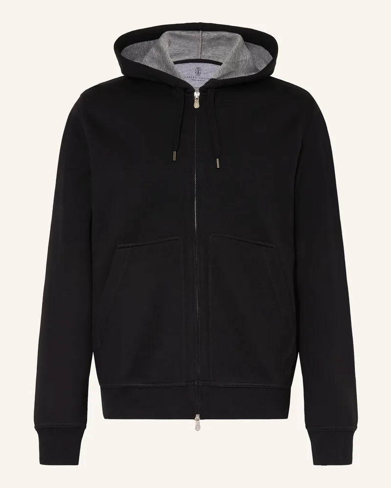 Brunello Cucinelli Sweatjacke schwarz Schwarz