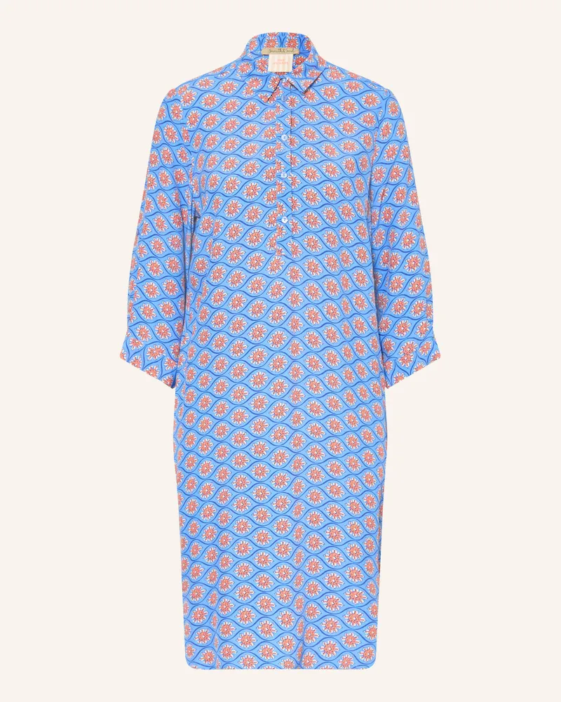 Smith & Soul Hemdblusenkleid Mit 3/4-Arm blau Blau