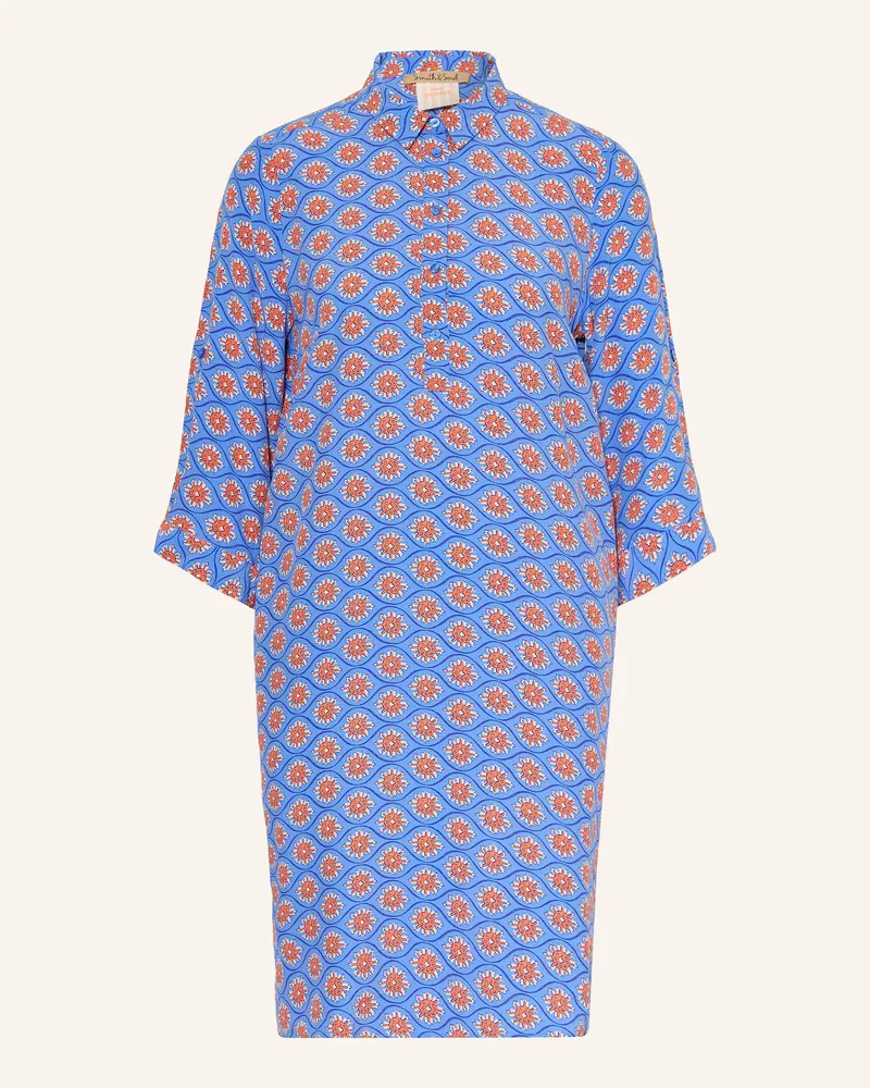 Smith & Soul Hemdblusenkleid Mit 3/4-Arm blau Blau