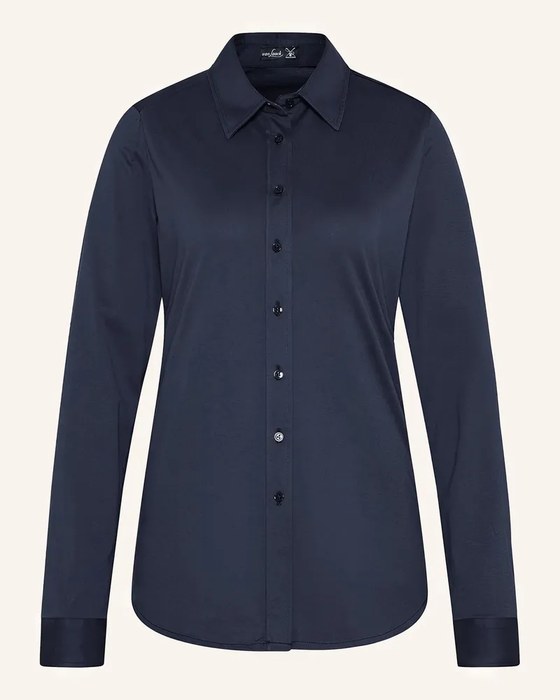 van Laack Jerseyshirt Modern Fit blau Dunkelblau