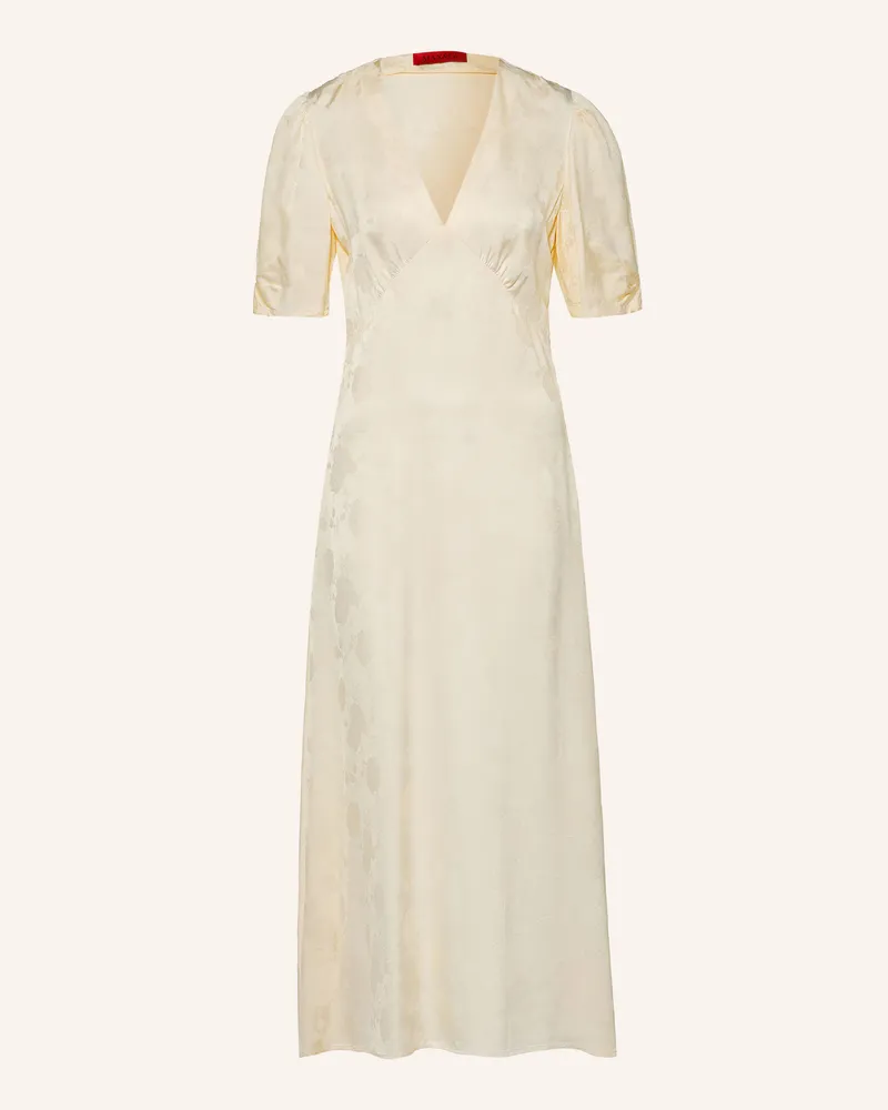 MAX&Co. Jacquard-Kleid Film weiss Ecru