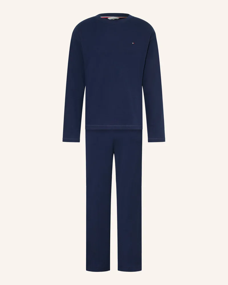 Tommy Hilfiger Schlafanzug blau Dunkelblau