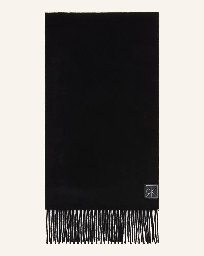 Calvin Klein Cashmere-Schal schwarz Schwarz