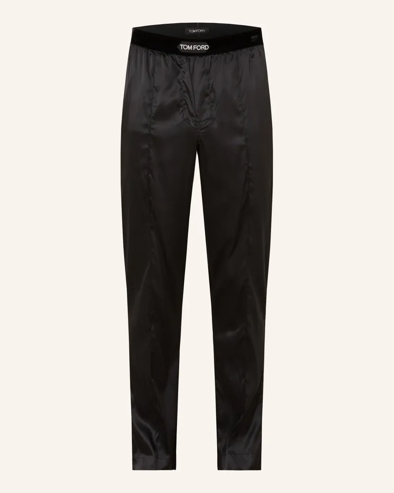 Tom Ford Schlafhose Aus Seide schwarz Schwarz