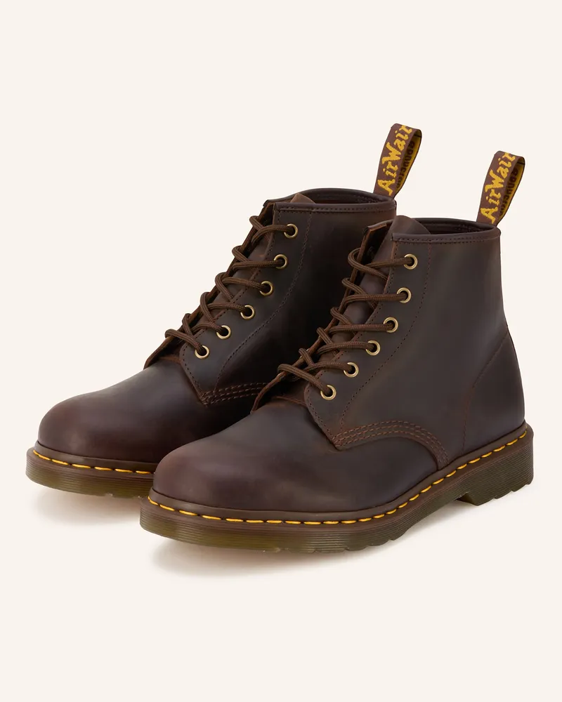 Dr.Martens Schnürboots 101 CRAZY HORSE Dunkelbraun