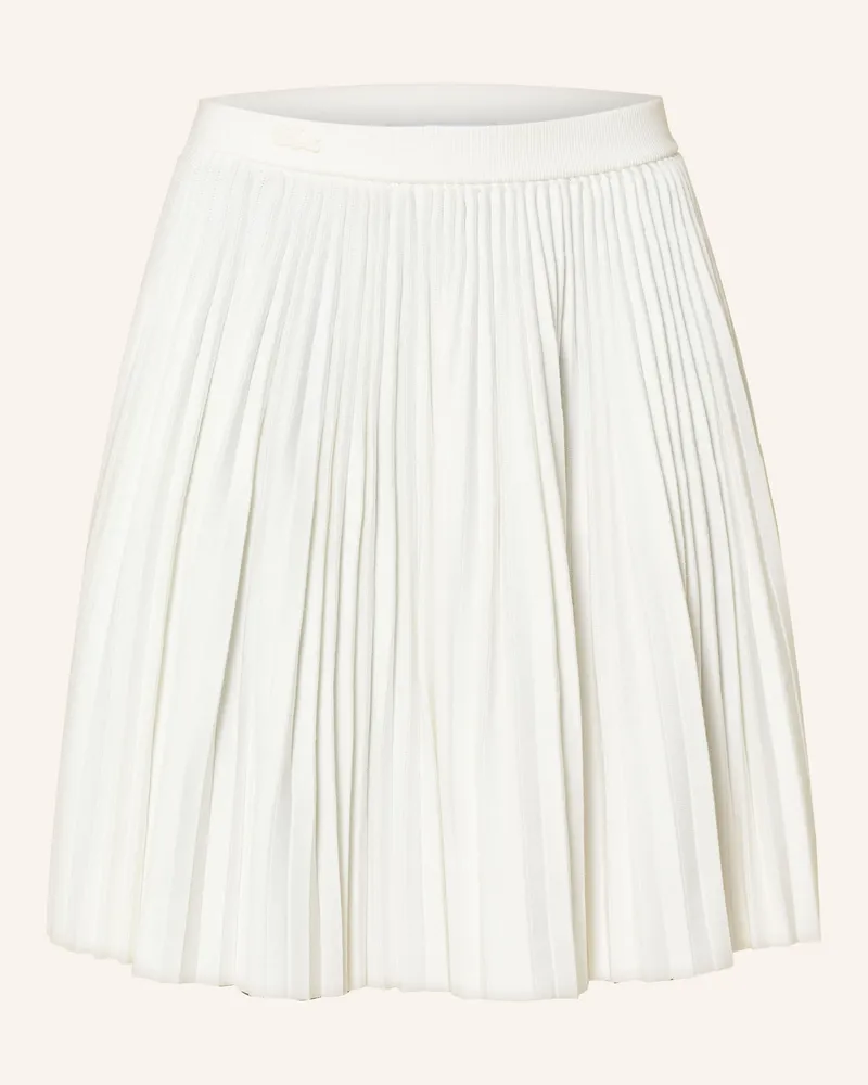 Lacoste Strickrock weiss Ecru