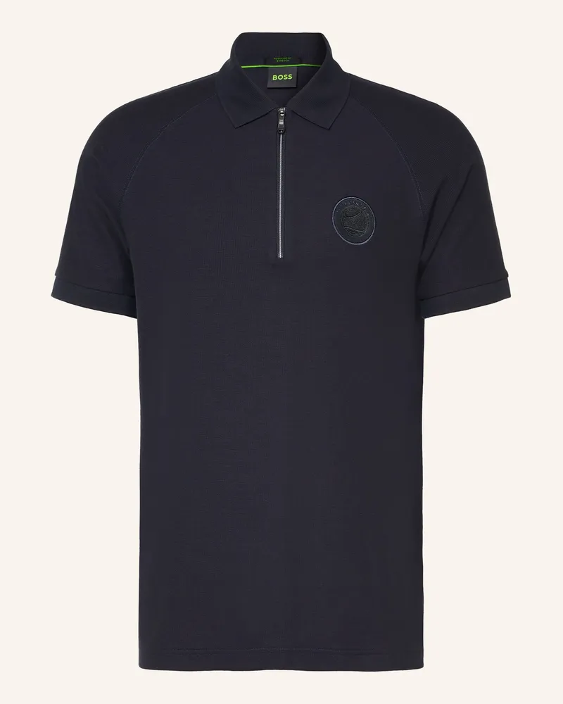 HUGO BOSS Funktions-Poloshirt Union Philix Regular Fit blau Hellblau