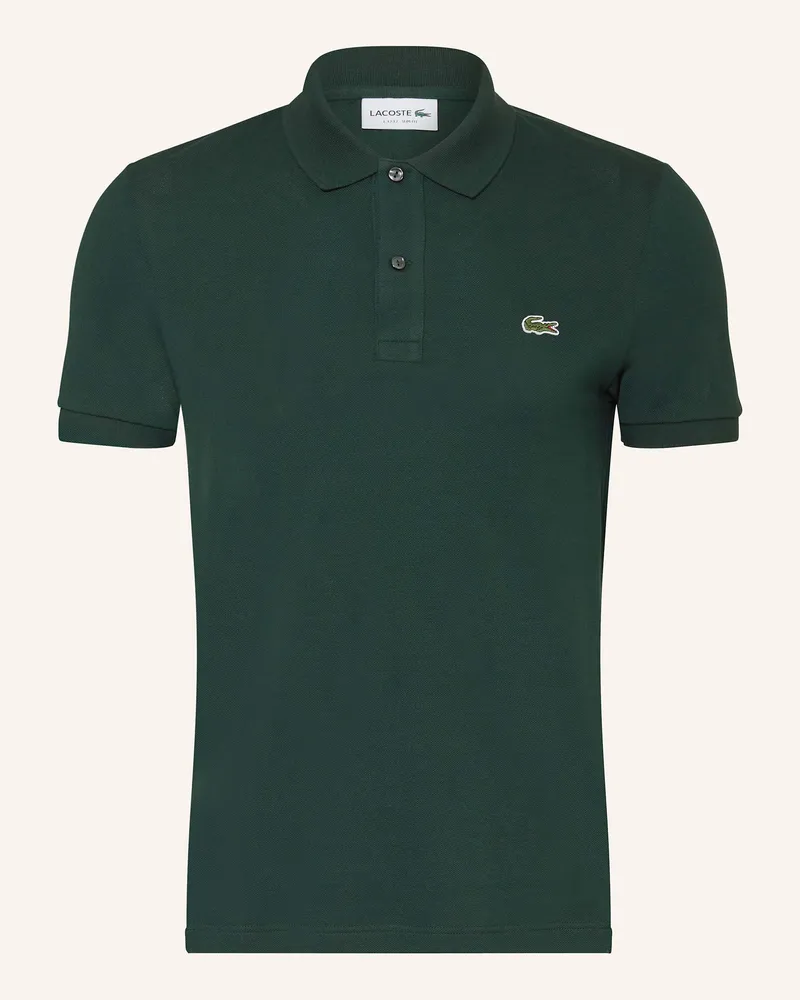 Lacoste Piqué-Poloshirt Slim Fit Dunkelgrün
