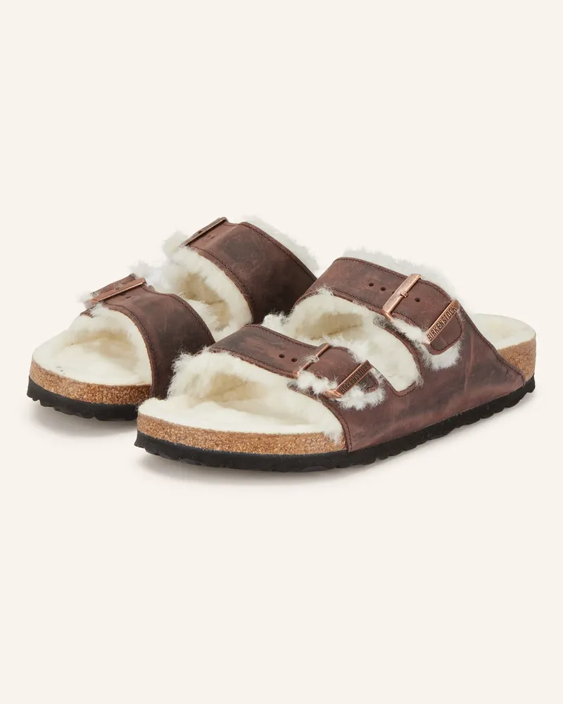 Birkenstock Pantoletten Arizona braun Dunkelbraun