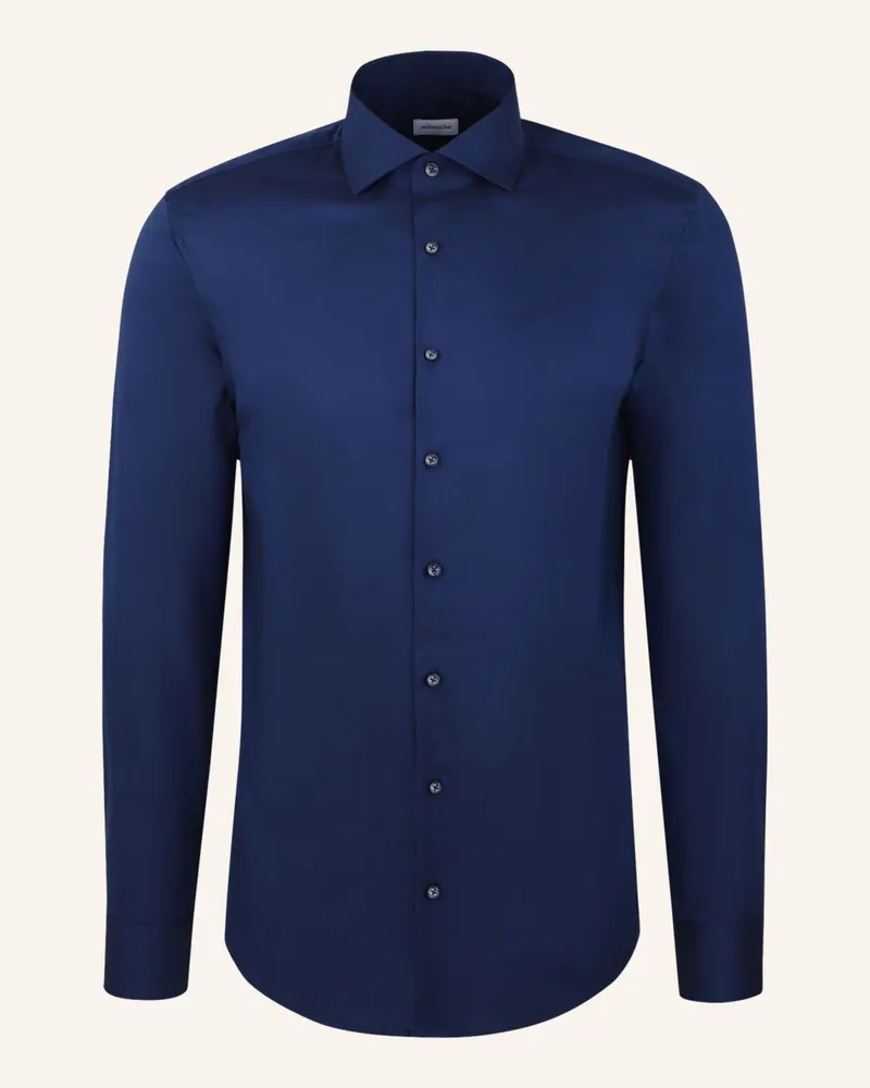 Seidensticker Business Hemd Slim Fit Dunkelblau