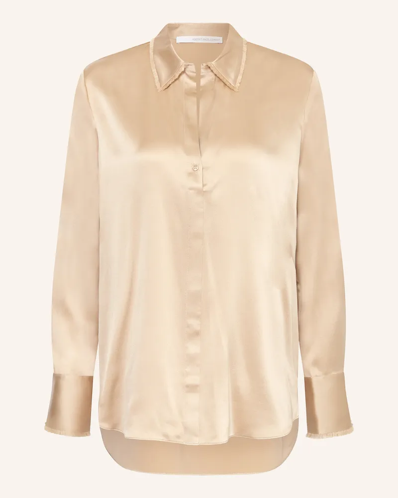 Herzen's Angelegenheit Blusenshirt aus Seide Beige