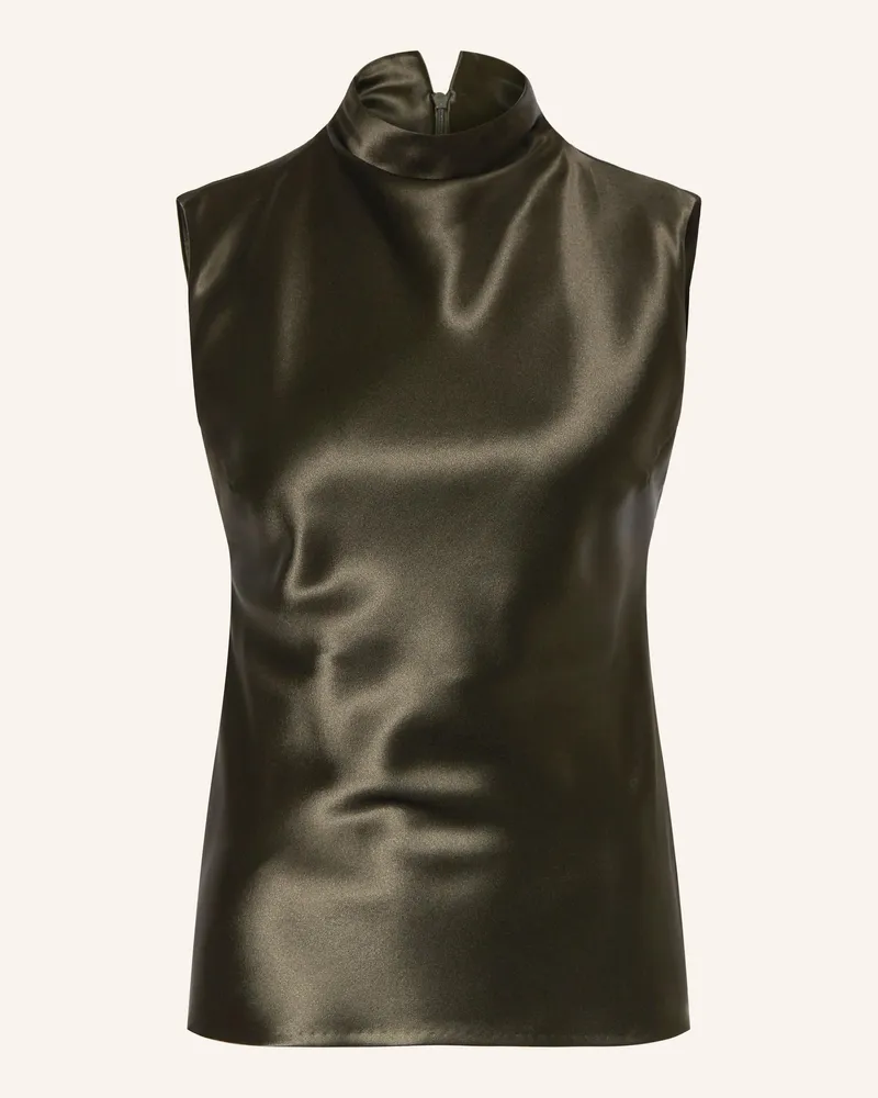 Nanushka Satintop Colson gruen Dunkelgrün