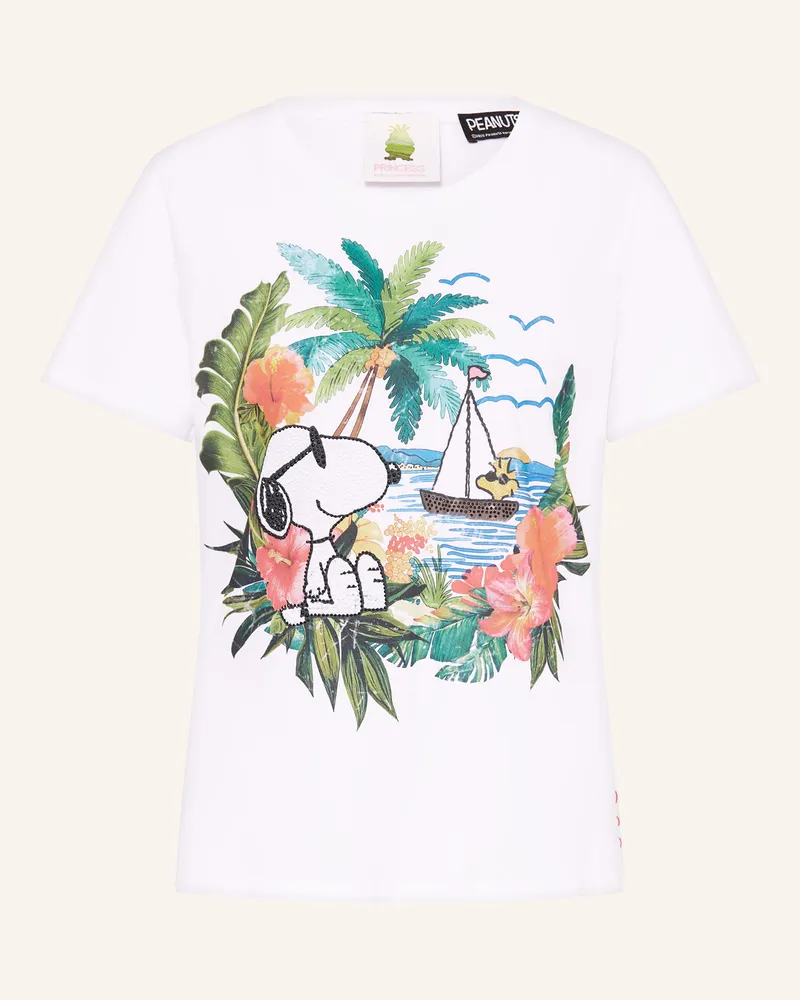 Princess goes Hollywood T-Shirt mit Schmucksteinen Weiss