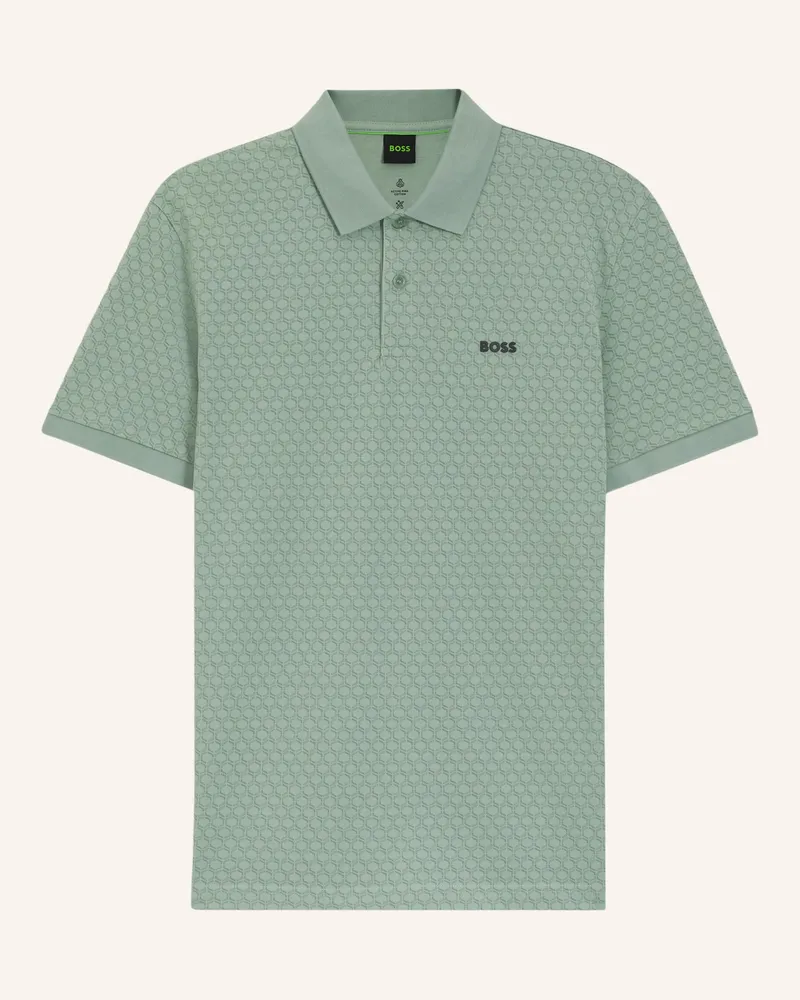 HUGO BOSS Poloshirt Pl_Goc Chip Pattern Regular Fit gruen Grün