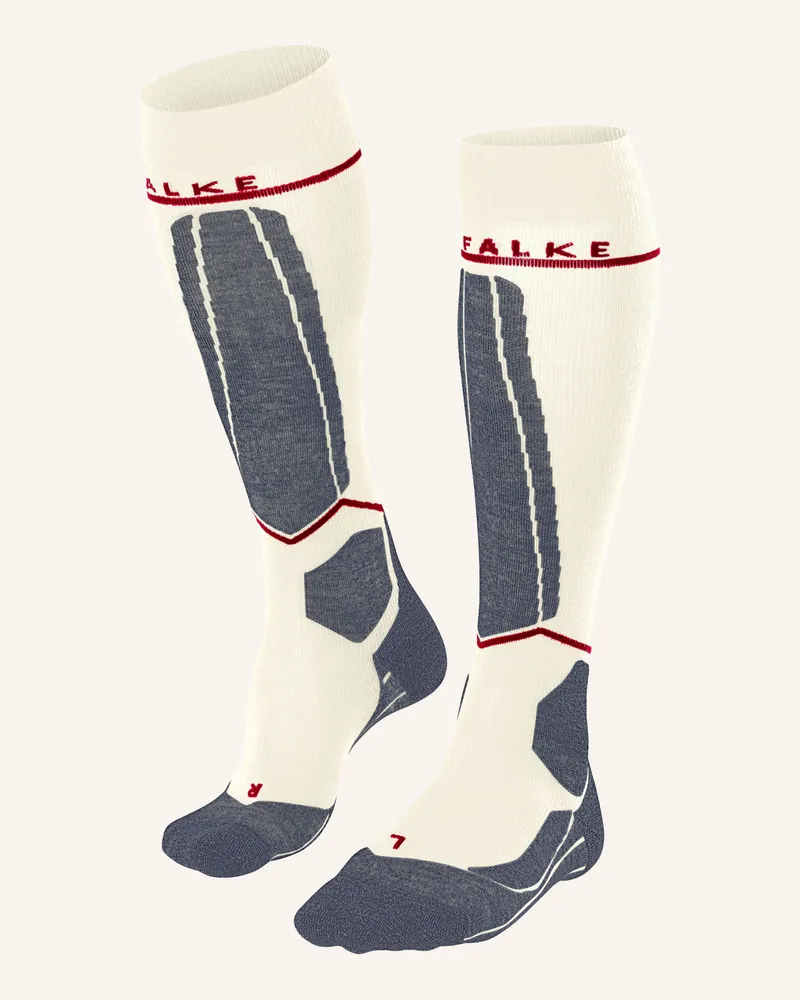 Falke Skisocken sk4 Compression Light Mit Merinowolle weiss 2040