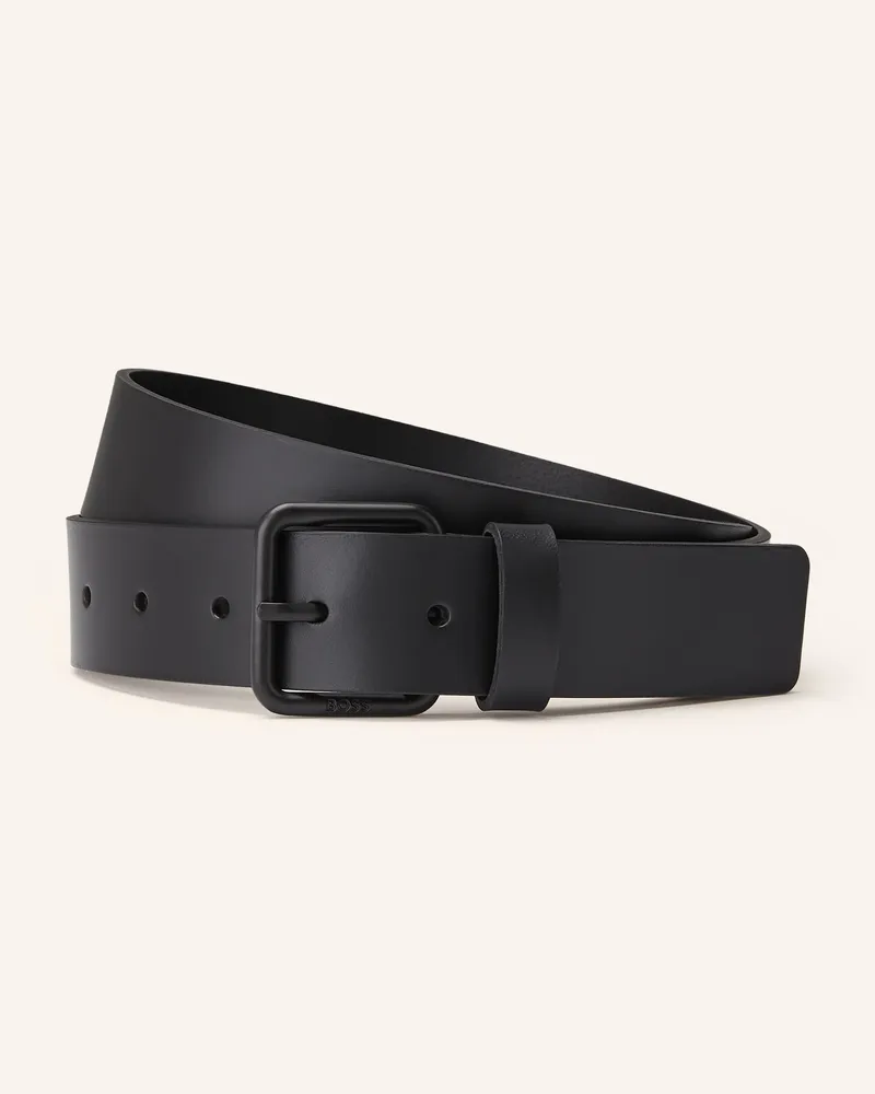 HUGO BOSS Ledergürtel JYBB Schwarz