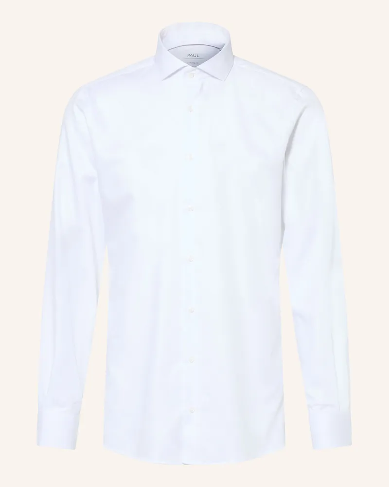 paul Hemd Shaped Fit weiss Weiss